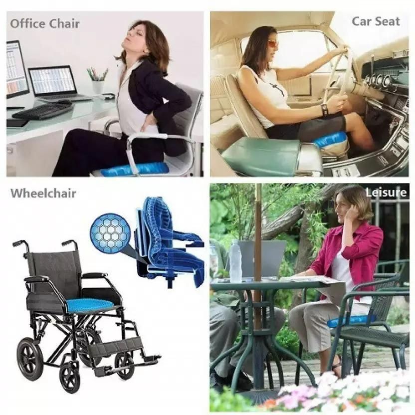 Seat Cushion for Office Chair, Wheelchair, or Home Rubber